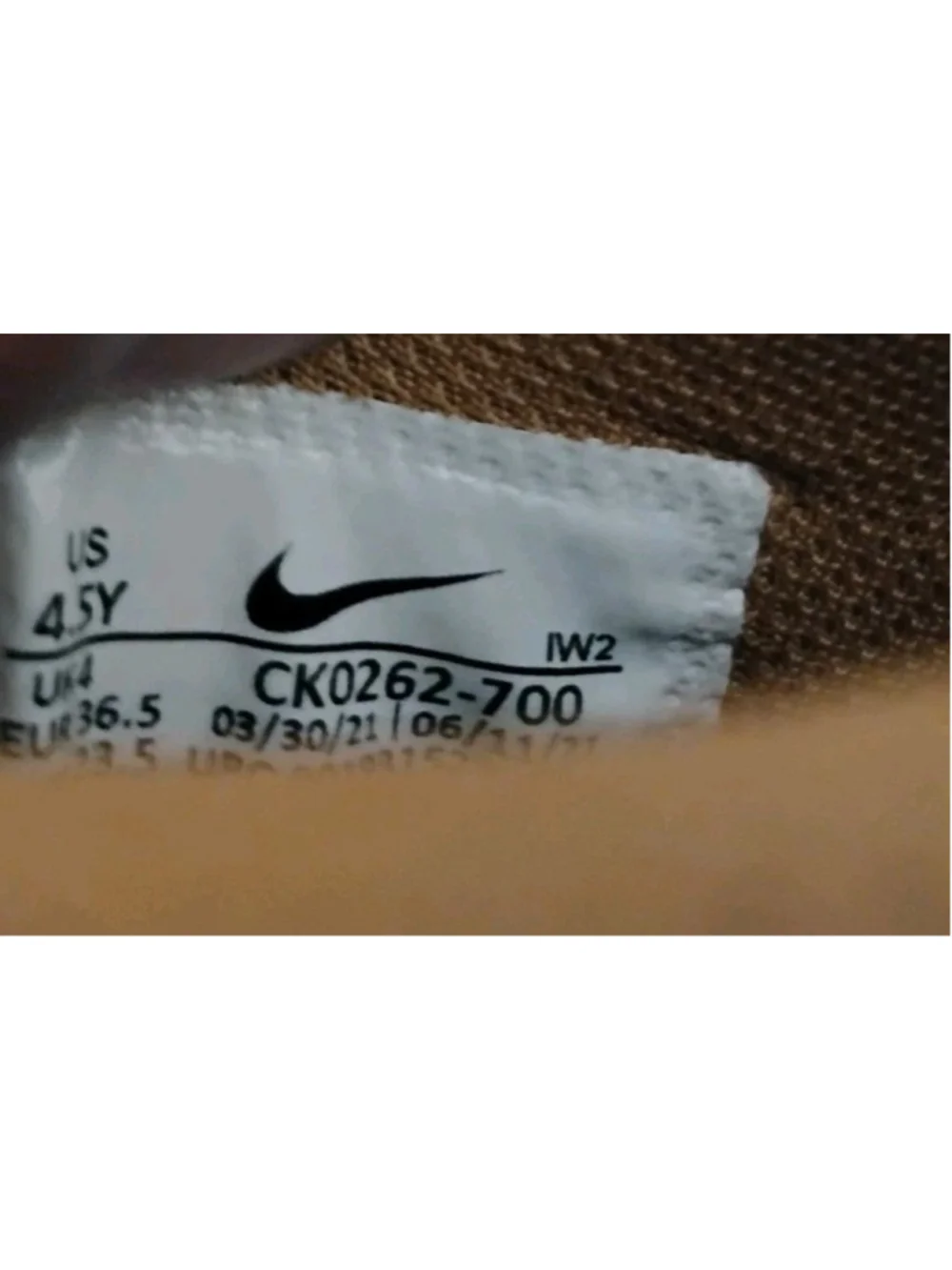 Nike Air Force 1 One High GS Youth Size 4.5 Wheat Flax Brown Suede CK0262-700